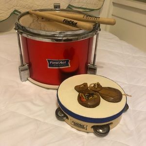 First Act Discovery Drum and Sticks + for Toddlers